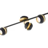 LED-Spottivalaisin Eglo Nocito 3-osainen GU10 musta/kulta