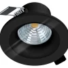 LED-Spottivalaisin Eglo Salabate Ø8,8cm 4000K musta alasvalo