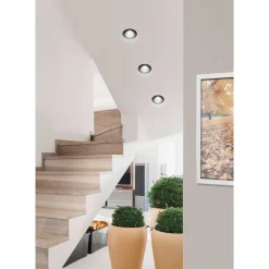 LED-Spottivalaisin Eglo Salabate Ø8,8cm 4000K musta alasvalo
