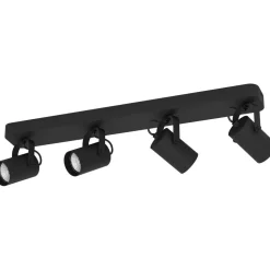 LED-Spottivalaisin Eglo Sorego 4-osainen 58x10x12cm musta