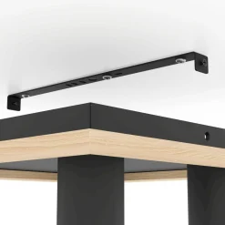 LED-Spottivalaisin Eglo Valcasotto 1 4-osainen 37x37cm musta/puu