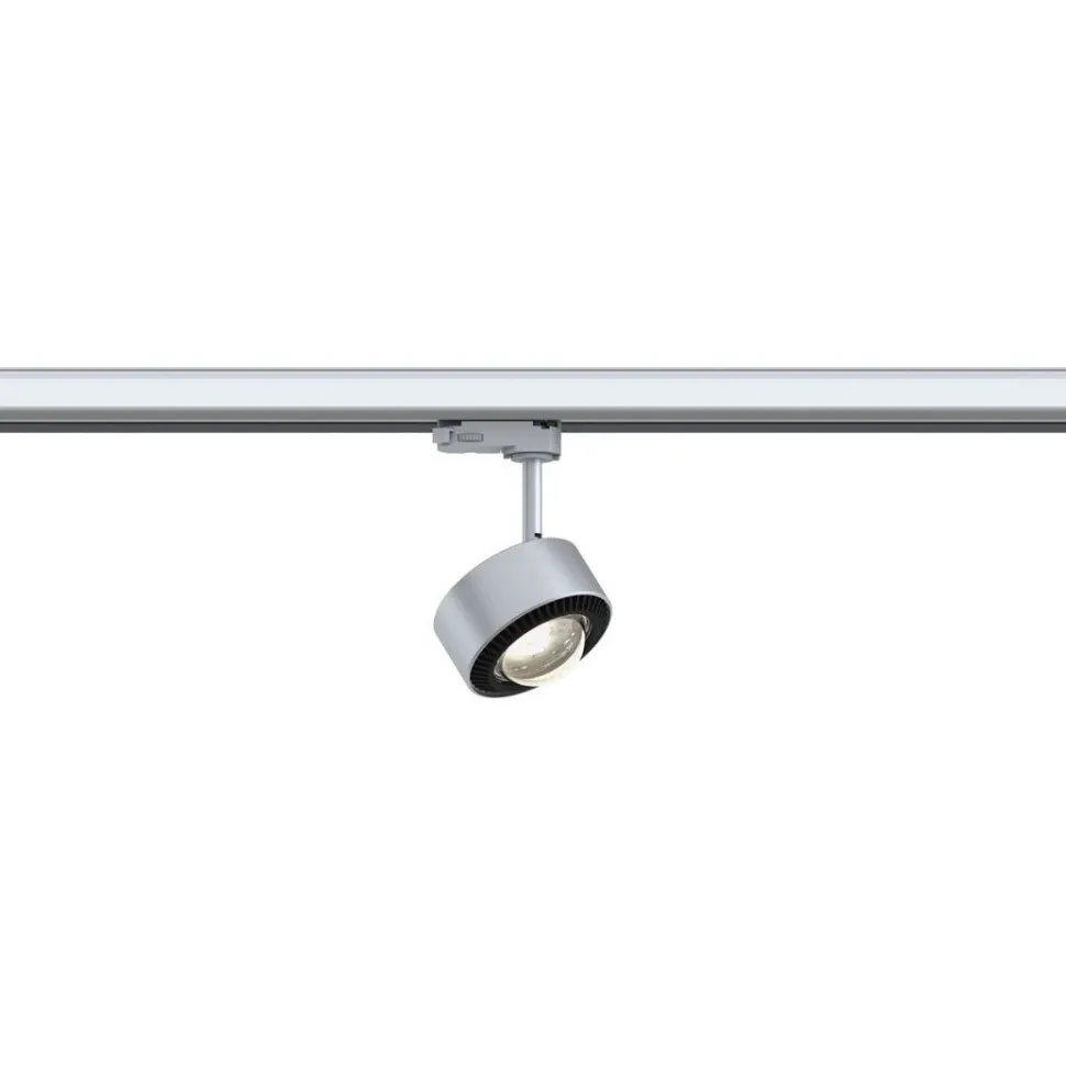 LED-spottivalaisin kiskoon Paulmann ProRail3 Aldan, 4000K, himmennettävä, hopea