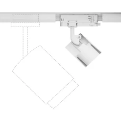LED-spottivalaisin kiskoon Paulmann ProRail3 Kratos, 36°, 9W, 4000K, musta