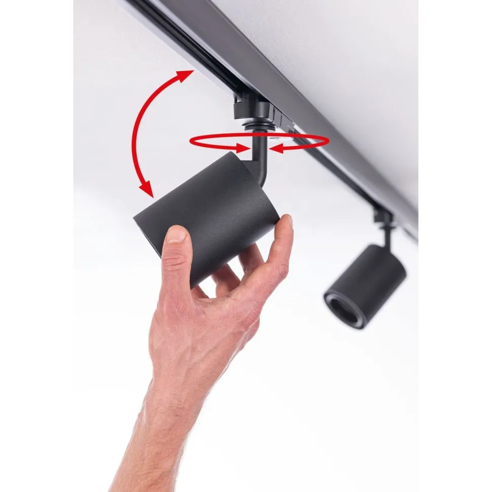 LED-spottivalaisin kiskoon Paulmann ProRail3 Kratos, 36°, 25W, 3000K, musta