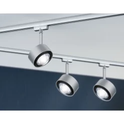 LED-spottivalaisin kiskoon Paulmann URail Aldan, 4000K, himmennettävä, mattakromi