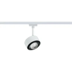 LED-spottivalaisin kiskoon Paulmann URail Aldan, 2700K, himmennettävä, valkoinen/musta