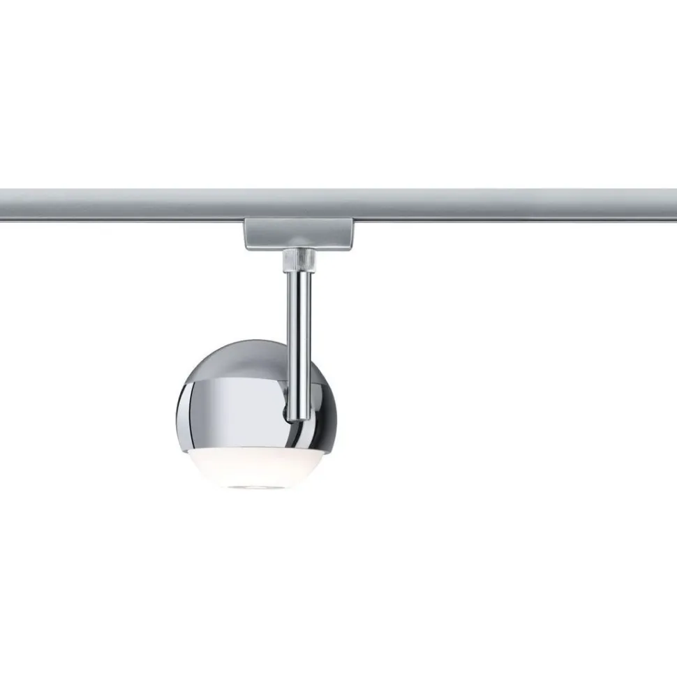 LED-spottivalaisin kiskoon Paulmann URail Capsule II, 2700K, himmennettävä, kromi