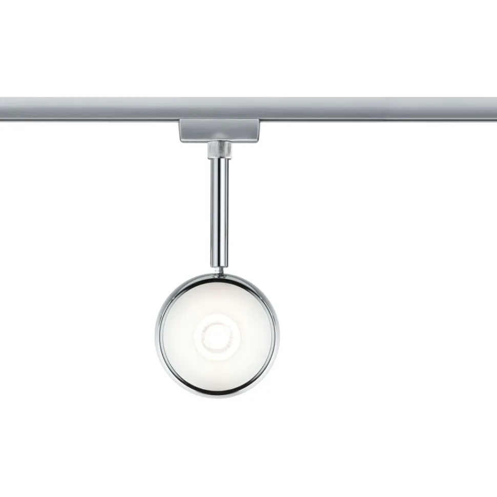 LED-spottivalaisin kiskoon Paulmann URail Capsule II, 2700K, himmennettävä, kromi