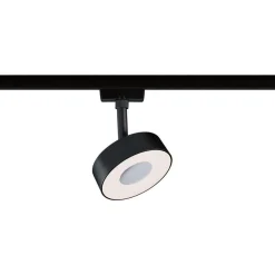 LED-spottivalaisin kiskoon Paulmann URail Circle Ø100mm 3-Step-Dim 210lm 5W 3000K himmennettävä signaalivalkoinen