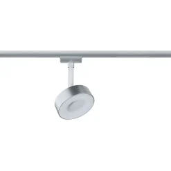 LED-spottivalaisin kiskoon Paulmann URail Circle Ø100mm 3-Step-Dim 210lm 5W 3000K himmennettävä signaalivalkoinen