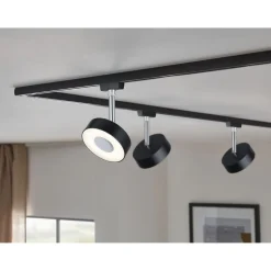 LED-spottivalaisin kiskoon Paulmann URail Circle Ø100mm 3-Step-Dim 210lm 5W 3000K himmennettävä signaalivalkoinen