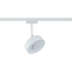 LED-spottivalaisin kiskoon Paulmann URail Circle Ø100mm 3-Step-Dim 220lm 5W 4000K himmennettävä signaalivalkoinen