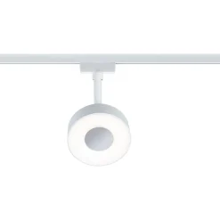 LED-spottivalaisin kiskoon Paulmann URail Circle Ø100mm 3-Step-Dim 220lm 5W 4000K himmennettävä signaalivalkoinen