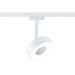 LED-spottivalaisin kiskoon Paulmann URail Circle Ø100mm 3-Step-Dim 220lm 5W 4000K himmennettävä signaalivalkoinen