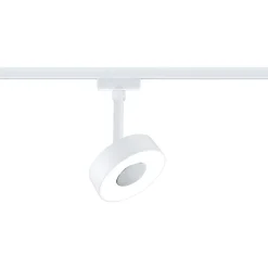 LED-spottivalaisin kiskoon Paulmann URail Circle Ø100mm 3-Step-Dim 220lm 5W 4000K himmennettävä signaalivalkoinen