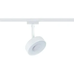 LED-spottivalaisin kiskoon Paulmann URail Circle Ø100mm 3-Step-Dim 220lm 5W 4000K himmennettävä signaalivalkoinen