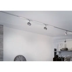 LED-spottivalaisin kiskoon Paulmann URail Circle Ø100mm 3-Step-Dim 220lm 5W 4000K himmennettävä signaalivalkoinen