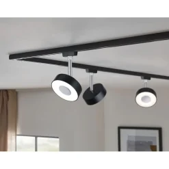 LED-spottivalaisin kiskoon Paulmann URail Circle, säädettävä värilämpötila, mattakromi