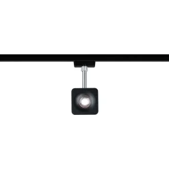 LED-spottivalaisin kiskoon Paulmann URail Cube, 4000K, himmennettävä, mattamusta