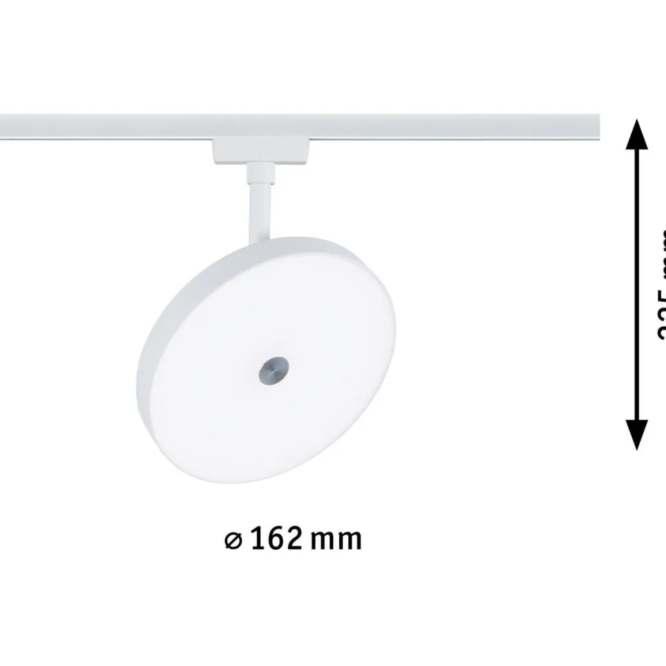 LED-spottivalaisin kiskoon Paulmann URail Hildor, 4000K, himmennettävä, mattakromi