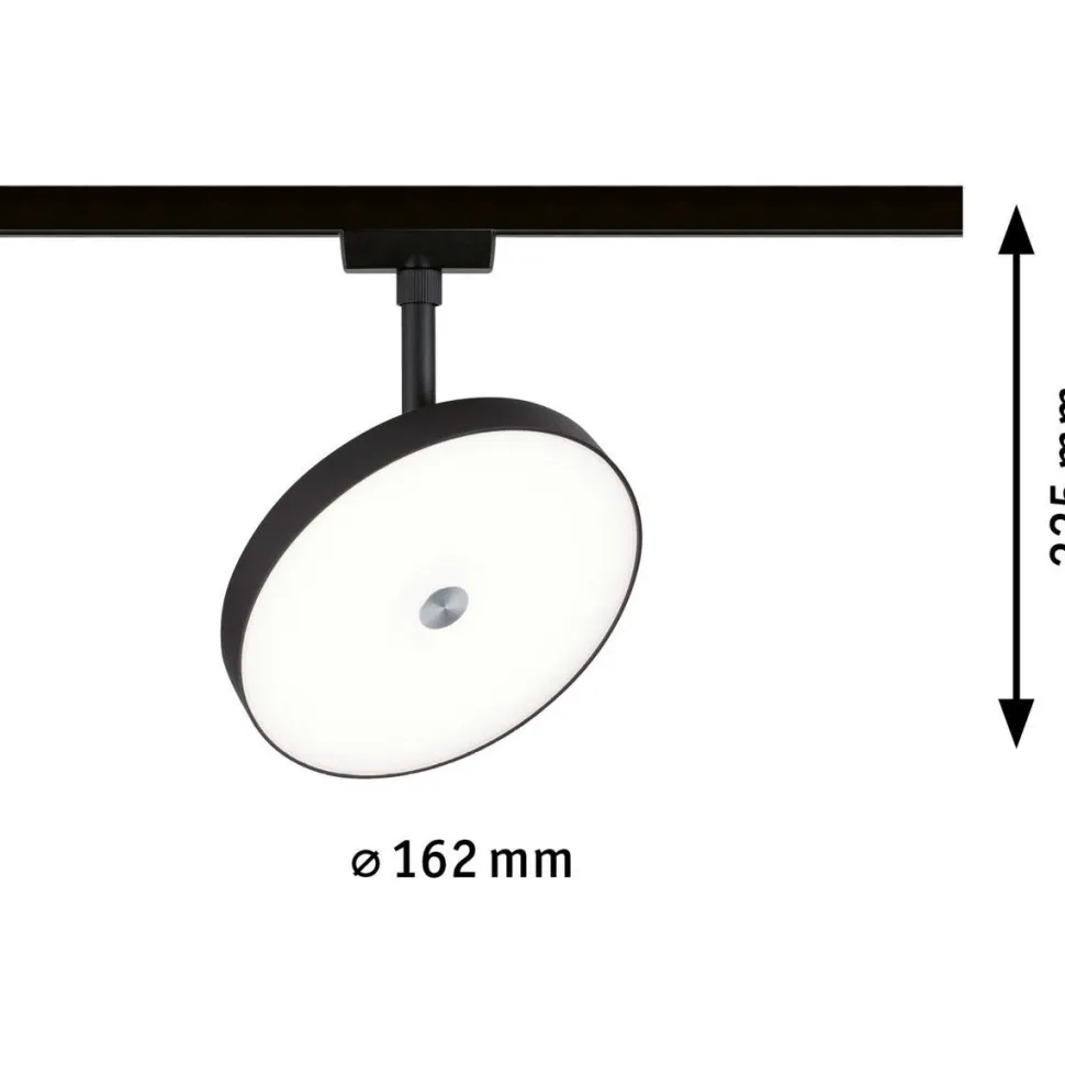 LED-spottivalaisin kiskoon Paulmann URail Hildor, 4000K, himmennettävä, mattakromi