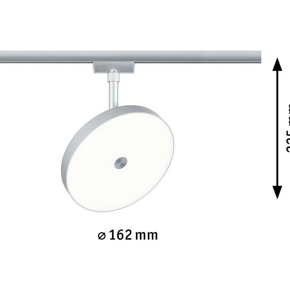 LED-spottivalaisin kiskoon Paulmann URail Hildor, 4000K, himmennettävä, mattakromi