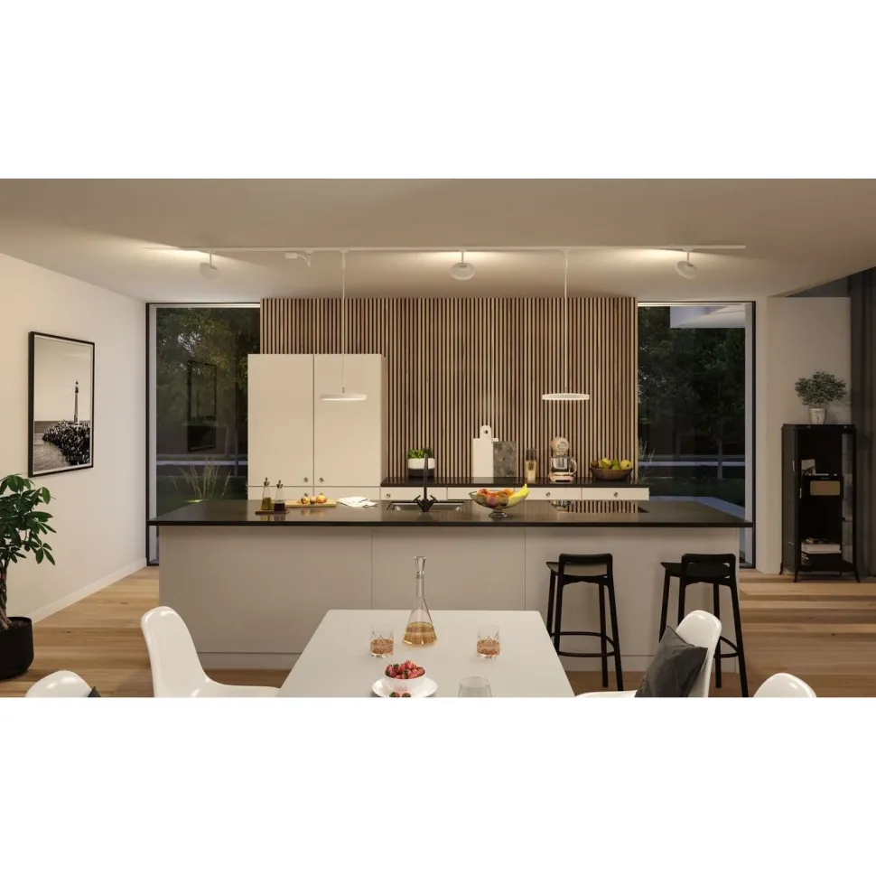 LED-spottivalaisin kiskoon Paulmann URail Hildor, 3000K, himmennettävä, mattakromi