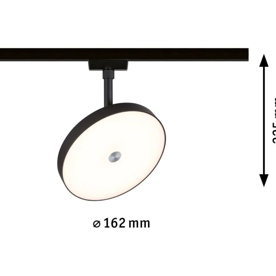 LED-spottivalaisin kiskoon Paulmann URail Hildor, 3000K, himmennettävä, mattakromi