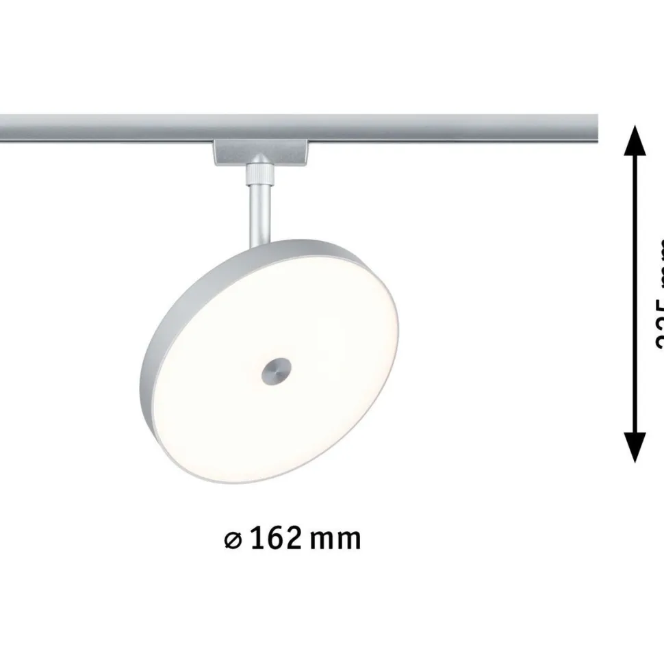 LED-spottivalaisin kiskoon Paulmann URail Hildor, 3000K, himmennettävä, mattakromi