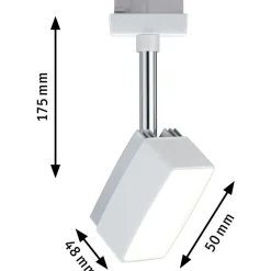LED-spottivalaisin kiskoon Paulmann URail Pedal, 2700K, valkoinen