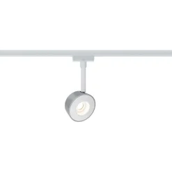 LED-spottivalaisin kiskoon Paulmann URail Pellet, 2700K, himmennettävä, mattakromi