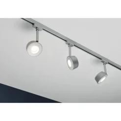 LED-spottivalaisin kiskoon Paulmann URail Pellet, 2700K, himmennettävä, mattakromi