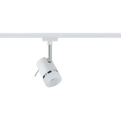 LED-spottivalaisin kiskoon Paulmann URail Pipe, GU10, max.10W, himmennettävä, valkoinen/kromi