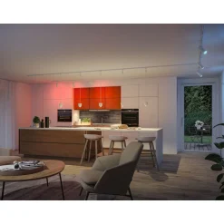 LED-spottivalaisin kiskoon Paulmann URail Smart Home Zigbee 3.0 Tarie, Ø6cm, 230lm, 4.5W, RGBW+, himmennettävä, 230V, mattamusta