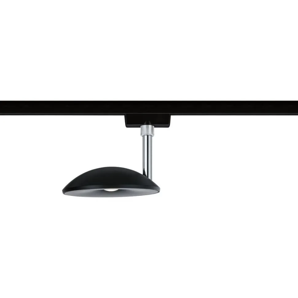 LED-spottivalaisin kiskoon Paulmann URail Sphere, 2700K, himmennettävä, mattakromi