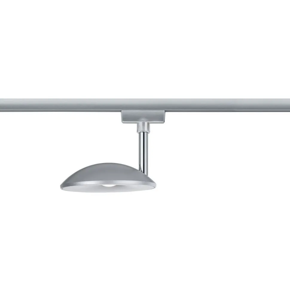 LED-spottivalaisin kiskoon Paulmann URail Sphere, 2700K, himmennettävä, mattakromi