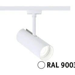 LED-spottivalaisin kiskoon Paulmann URail Theron, Ø6.2cm, 1100lm, 11W, 4000K, himmennettävä, 230V, mattamusta