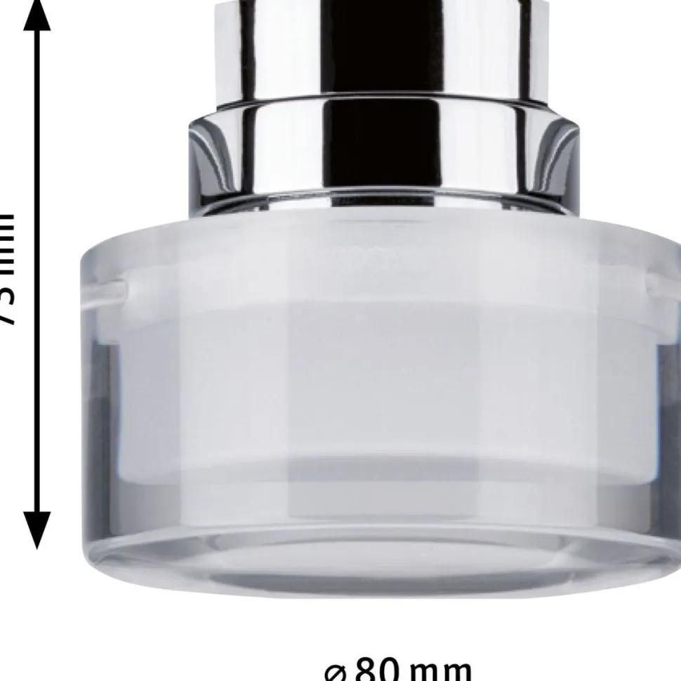 LED-Spottivalaisin kiskoon Paulmann URail Topa Dot kromi/kirkas