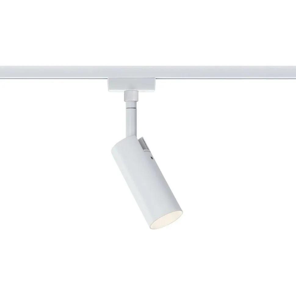 LED-spottivalaisin kiskoon Paulmann URail Tubo, 3000K, himmennettävä, valkoinen