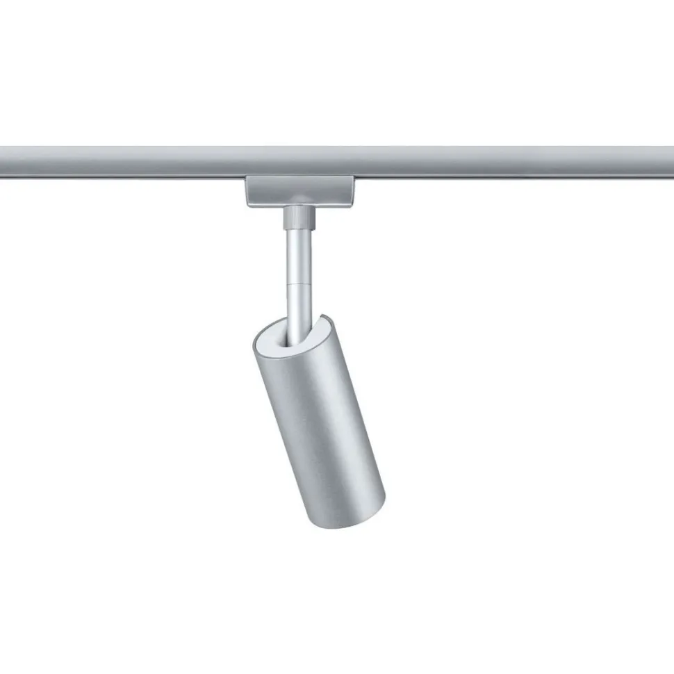 LED-spottivalaisin kiskoon Paulmann URail Tubo, 234lm, 4.5W, 4000K, mattakromi