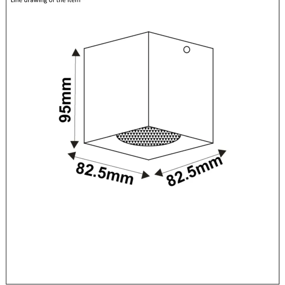 LED-spottivalaisin Lucide Bodi 8.2x8.2cm musta