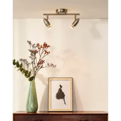 LED-spottivalaisin Lucide Caro-LED 2x5W satiinikromi