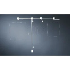 LED-tauluvalaisin Paulmann Adelia, 8.5cm, 2700K, 370lm, 230/24V, 4.5W, himmennettävä, harjattu alumiini