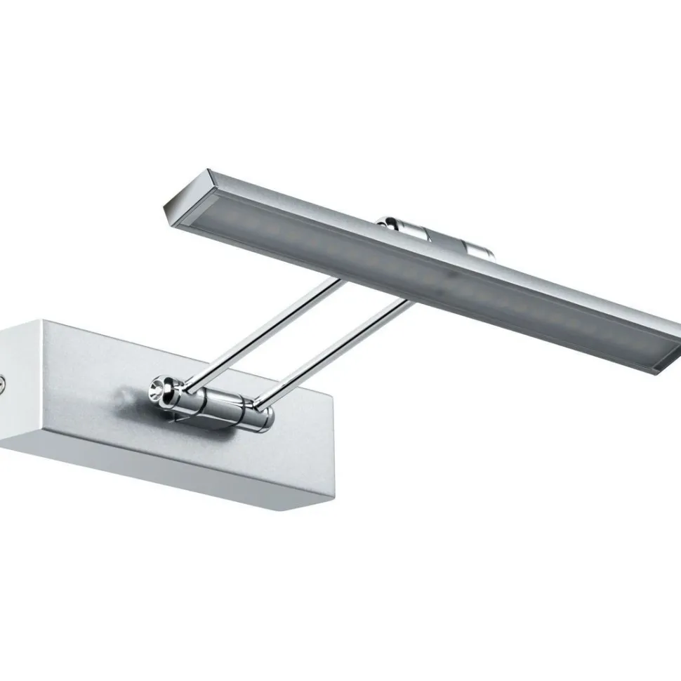 LED-tauluvalaisin Paulmann Galeria, 29cm, 2700K, 450lm, 5W, harjattu nikkeli/kromi