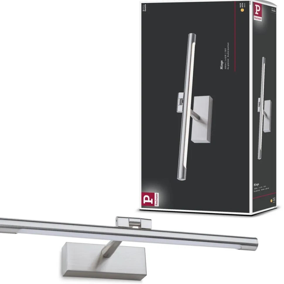 LED-tauluvalaisin Paulmann Mingo, 41.5cm, 3000K, 510lm, 9.5W, antiikkimessinki