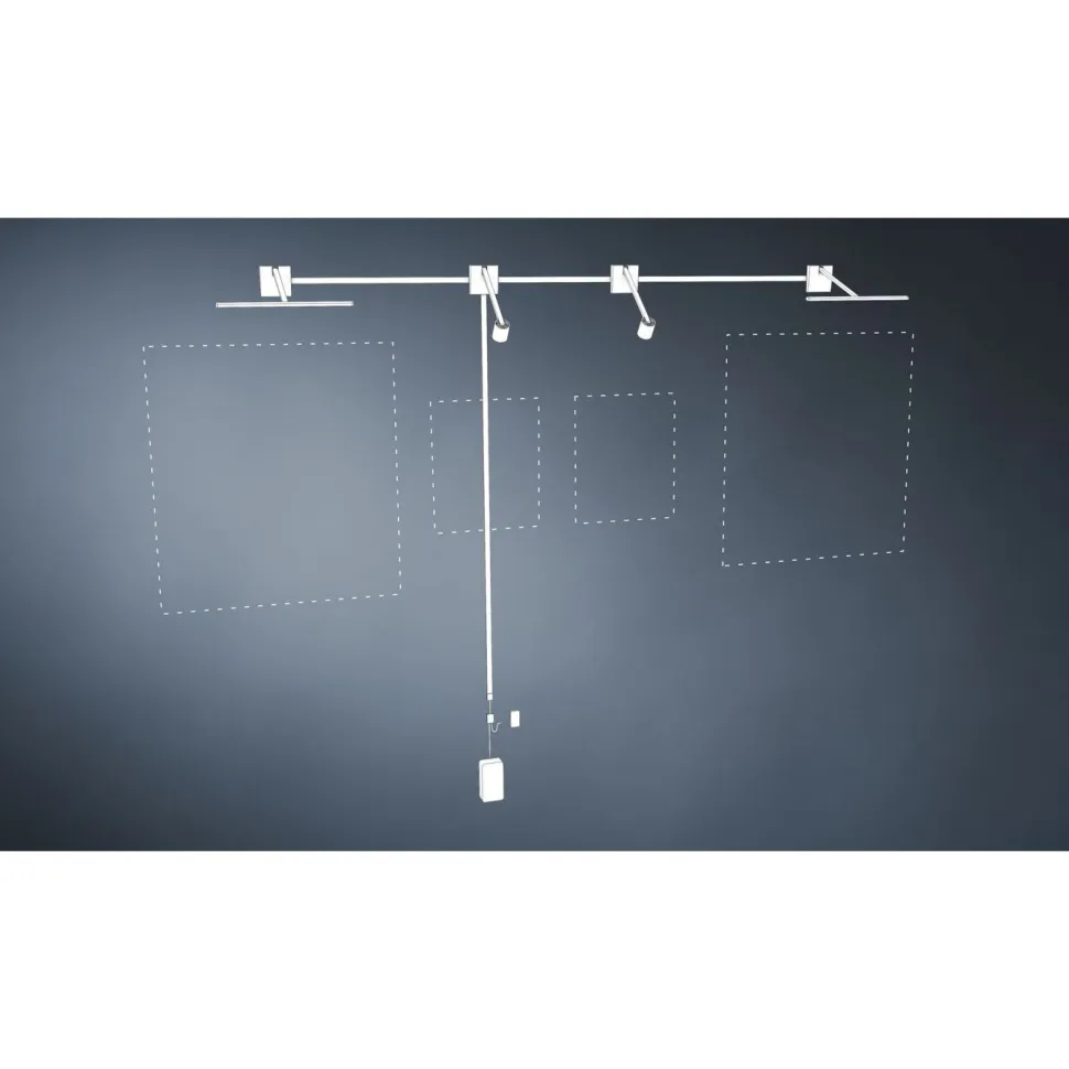LED-tauluvalaisin Paulmann Xana, 35.3cm, 2700K, 420lm, 24V, 5.5W, himmennettävä, harjattu alumiini