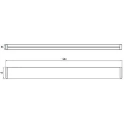 LED-teollisuusvalaisin Airam Optimus, 1500mm, IP44, 60W/840, 6000lm