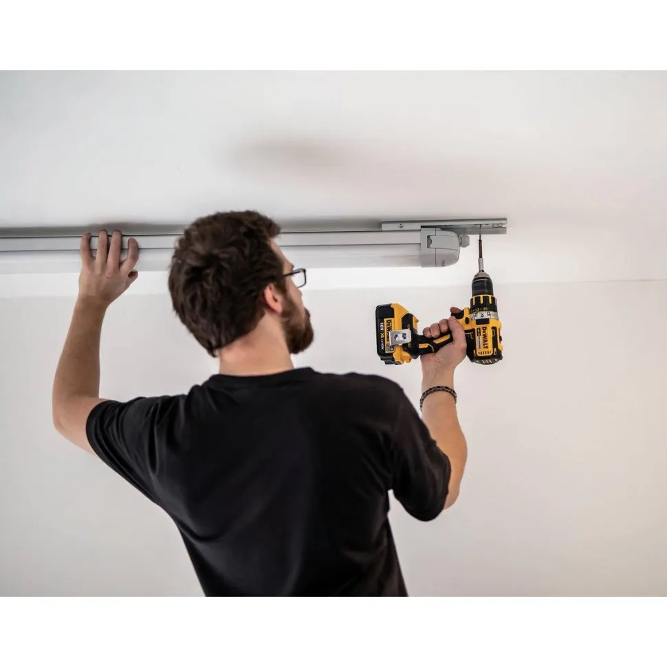 LED-teollisuusvalaisin Hide-a-lite Liteline 1200 S tunnistimella IP65 vaaleanharmaa
