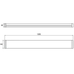 LED-teollisuusvalaisin Airam Optimus, 1200mm, IP44, 45W/840, 4500lm