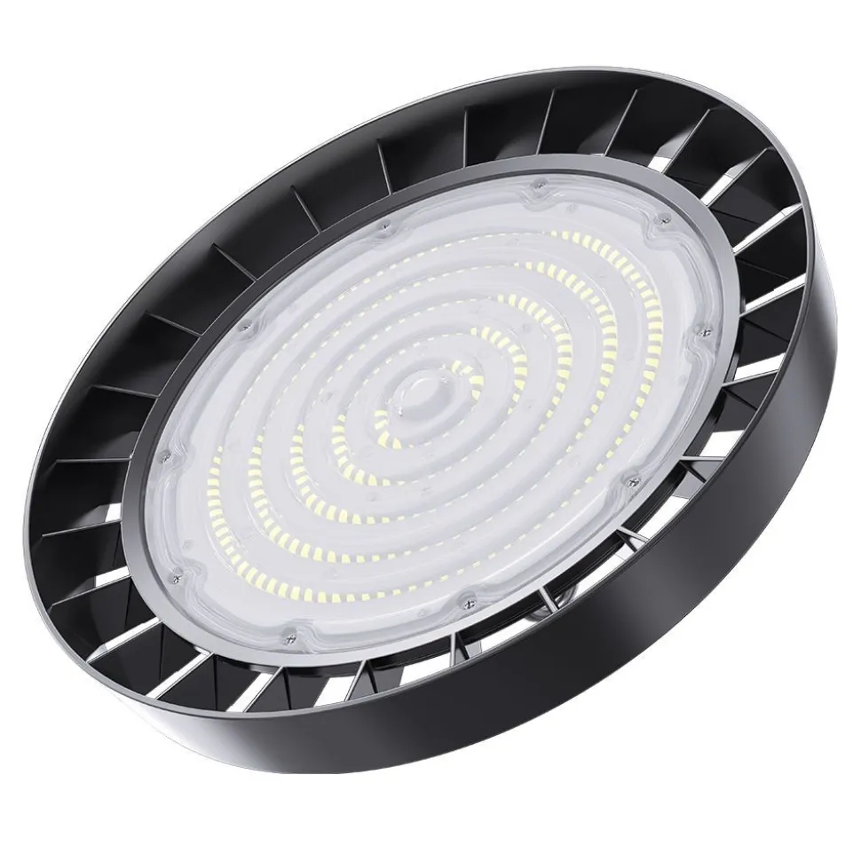 LED-teollisuusvalaisin Lumio Lights Pro, 100W, musta